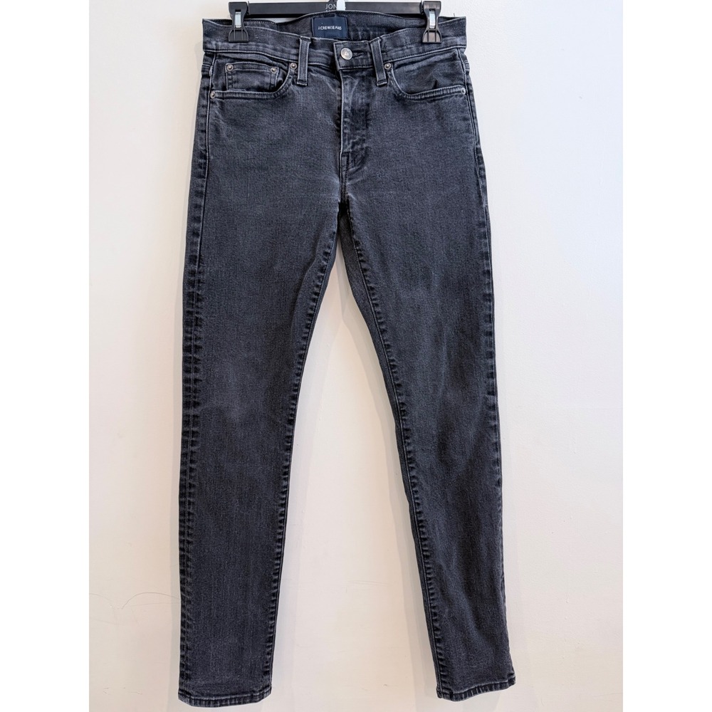 J.Crew Jeans Womens 29x32 Charcoal Gray Slim Straight Mid Rise Denim Pants